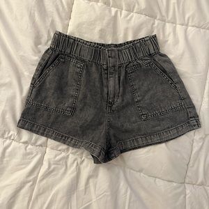 Forever 21 black denim shorts